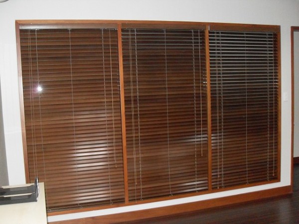 Basswood Ebony Wooden Blinds