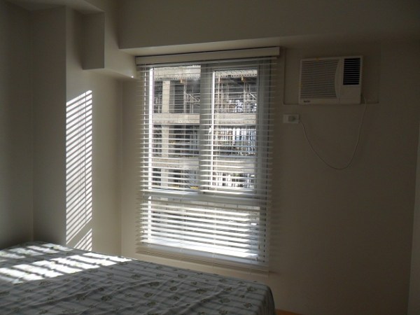 Almond Color of Fauxwood Blinds