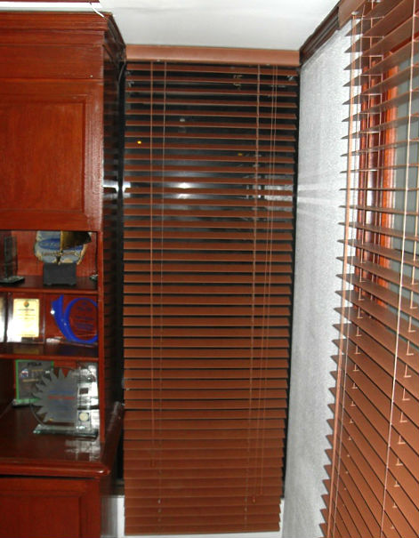 Fauxwood Blinds Installation in Lemery Batangas, Philippines
