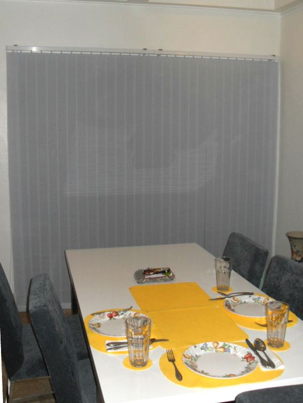 V7546 Blue Fabric Vertical Blinds 