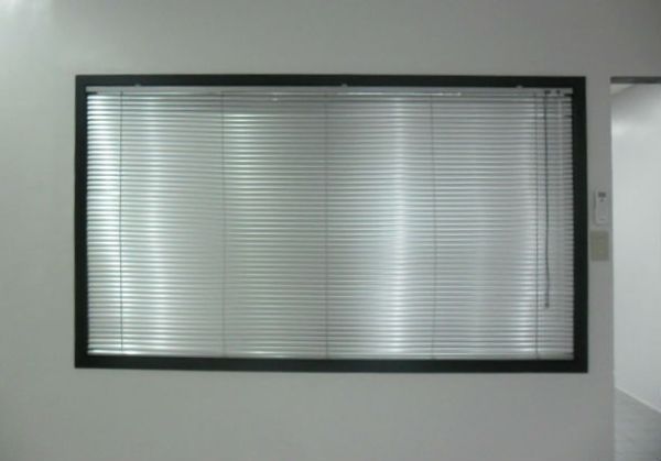 Silver Star Color of Mini Blinds Installed in an Office
