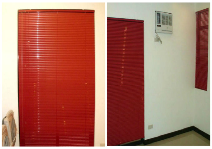 Installation of Mini Blinds: Pearl Red for Boy's Bedroom