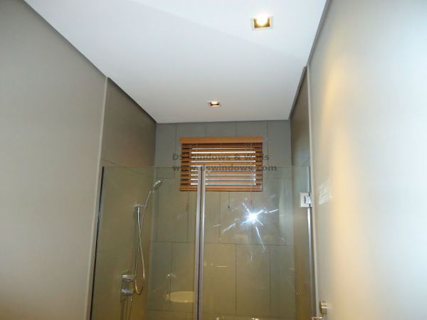 Faux Wood Blinds for Bathroom