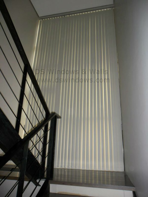 A Stylish PVC Vertical Blinds for Big Windows