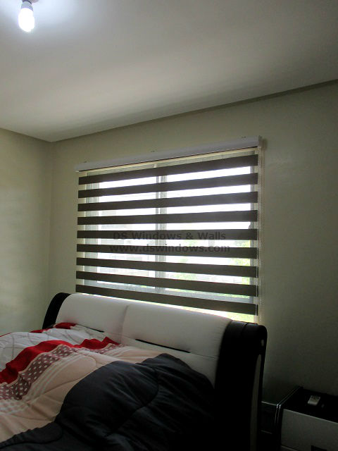 Combi Blinds Creates An Appealing Look For Simple Bedroom - Makati