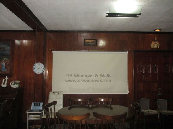 Roller Shades for Dining Room with Wood Theme Design- Rosario, Pasig City