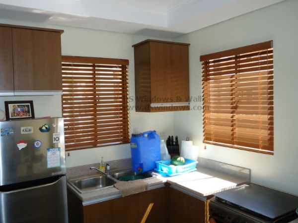 Foam Wood Blinds installed at Happyville, Las Piñas City Philippines