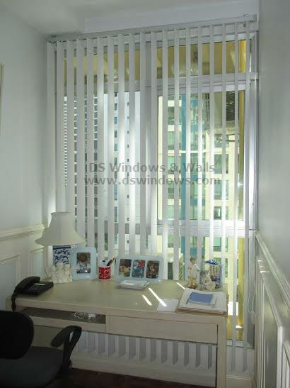 PVC Vertical Blinds to Lessen Heat at  Sunlit Room - Sun Residences, Quezon City Philippines