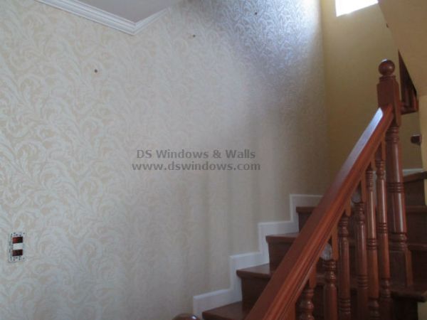 Elegant Staircase with Patterned Wallpaper - Tayabas Quezon