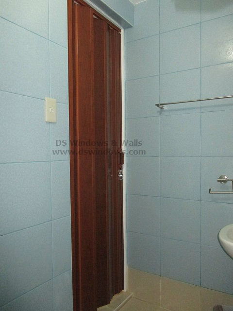 PVC Accordion Door for Bathroom - Makati Installation