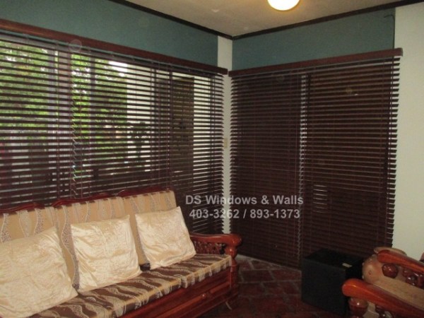Premium real wood blinds
